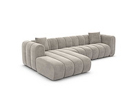 Linkerhoek bank - zandfluweel - afbeelding 3 van  9