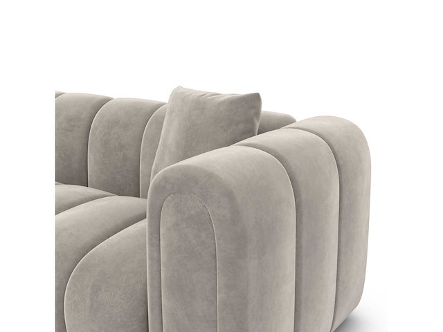 Linkerhoek bank - zandfluweel - afbeelding 7 van  9