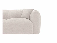 Linkerhoek bank in beige chenille-stof van maison céphy - afbeelding 5 van  6