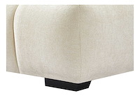 Linkerhoek bank in beige stof met textuur - afbeelding 6 van  9