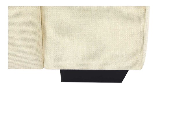 Linkerhoek bank in beige stof met textuur - afbeelding 6 van  7