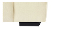 Linkerhoek bank in beige stof met textuur - afbeelding 6 van  7