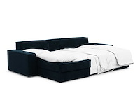 Linkerhoek bank met bed- en borstfunctie