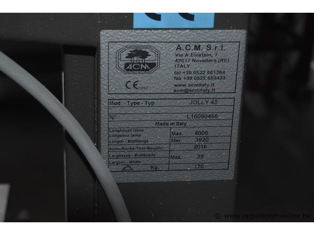Lintzaagmachine acm joll 4000mm, bj 2017 - afbeelding 3 van  4