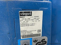 Lintzaagmachine scheppach basato 6-1, bouwjaar 1999, met een vermogen van 2,2 kw en een aansluiting van 400 v (3 fasen). geschikt voor zaagbanden van 10-30 mm breed en 4425 mm lang. - afbeelding 2 van  2