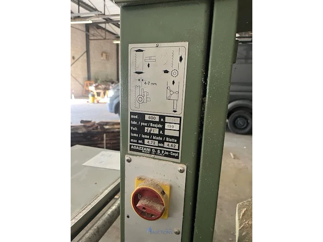 Lintzaagmachine vertongen 600 - afbeelding 6 van  6