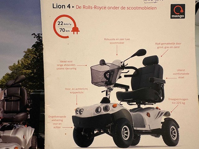 Lion 4 scootmobiel - e-scooter - afbeelding 9 van  18