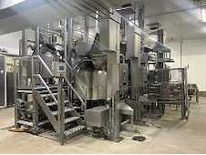 Liquidatie foodfabriek w.o. kookketels, verpakkingsmachines, pompen en etiketteermachines