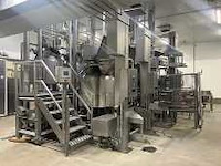 Liquidatie foodfabriek w.o. kookketels, verpakkingsmachines, pompen en etiketteermachines