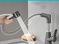 Liropau keukenkraan met pull-down sproeier - afbeelding 2 van  6