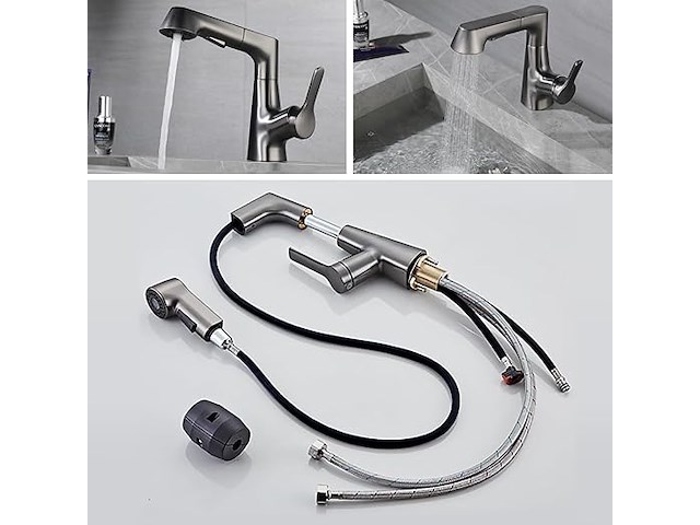 Liropau keukenkraan met pull-down sproeier - afbeelding 3 van  6