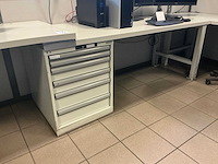 Lista hoekopgesteld bureau met 1 ladekast - afbeelding 2 van  4