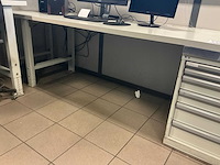 Lista hoekopgesteld bureau met 1 ladekast - afbeelding 4 van  4