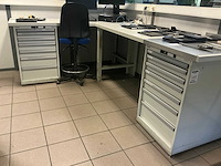 Lista hoekopgesteld bureau met 2 ladekasten - afbeelding 1 van  9