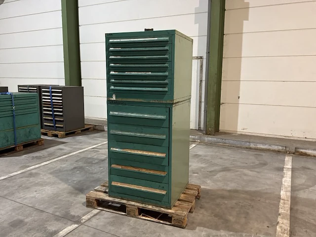 Lista industriële metalen ladekast (2x) - afbeelding 1 van  6