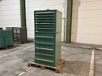 Lista industriële metalen ladekast (2x)