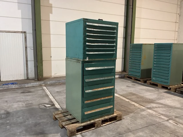 Lista industriële metalen ladekast (2x) - afbeelding 2 van  6