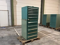 Lista industriële metalen ladekast (2x) - afbeelding 2 van  6