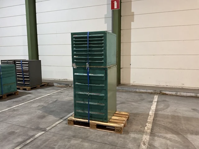 Lista industriële metalen ladekast (2x) - afbeelding 1 van  9