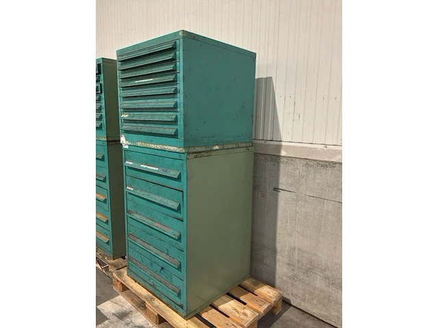 Lista industriële metalen ladekast (2x) - afbeelding 2 van  9