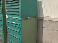 Lista industriële metalen ladekast (2x) - afbeelding 2 van  9