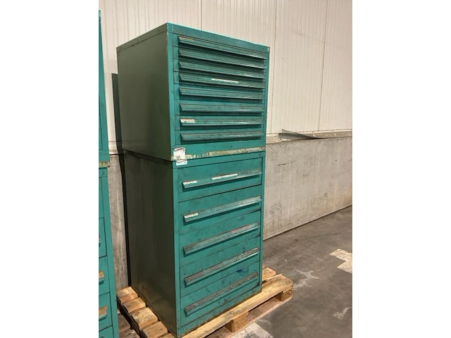 Lista industriële metalen ladekast (2x) - afbeelding 3 van  9