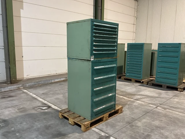 Lista industriële metalen ladekast (2x) - afbeelding 2 van  6