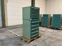 Lista industriële metalen ladekast (2x) - afbeelding 2 van  6