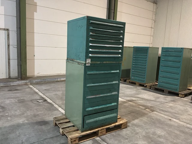 Lista industriële metalen ladekast (2x) - afbeelding 7 van  14