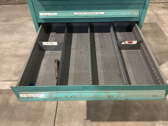 Lista industriële metalen ladekast - afbeelding 12 van  12