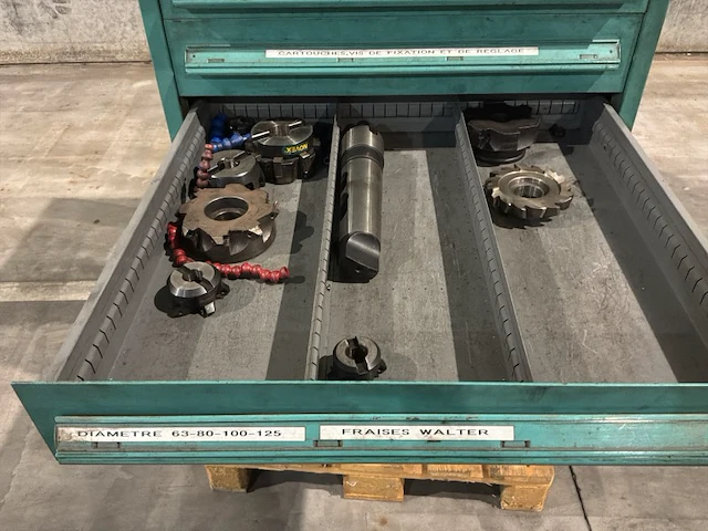 Lista industriële metalen ladekast - afbeelding 12 van  13