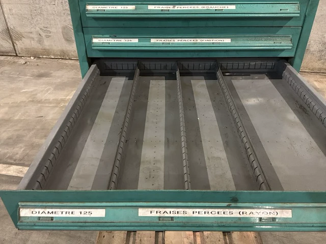 Lista industriële metalen ladekast - afbeelding 10 van  12