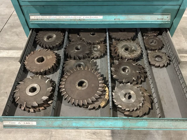 Lista industriële metalen ladekast - afbeelding 3 van  16