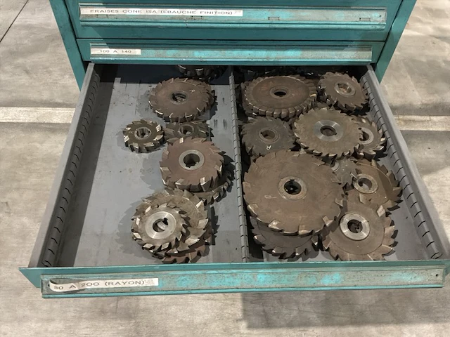 Lista industriële metalen ladekast - afbeelding 4 van  16
