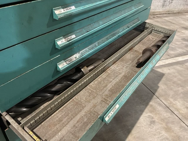 Lista industriële metalen ladekast - afbeelding 3 van  14