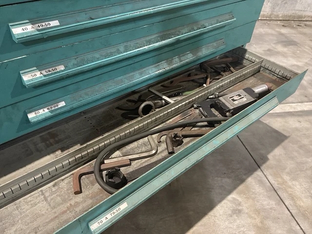 Lista industriële metalen ladekast - afbeelding 4 van  14