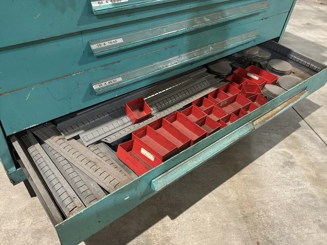Lista industriële metalen ladekast - afbeelding 6 van  14