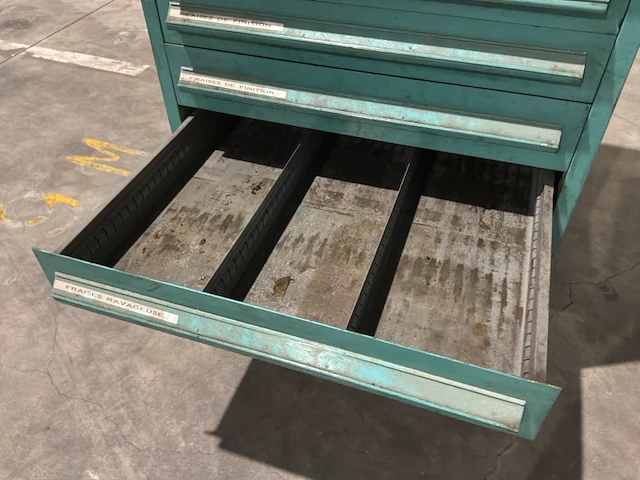 Lista industriële metalen ladekast - afbeelding 3 van  13