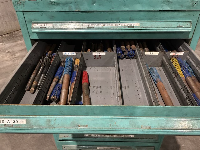 Lista industriële metalen ladekast - afbeelding 9 van  12