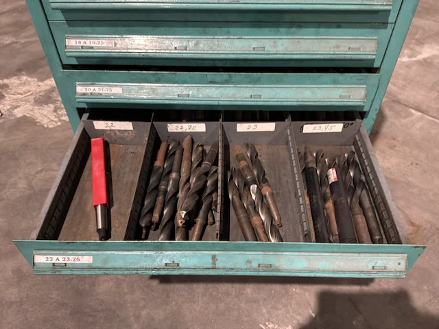 Lista industriële metalen ladekast - afbeelding 3 van  14