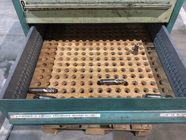 Lista industriële metalen ladekast - afbeelding 7 van  9