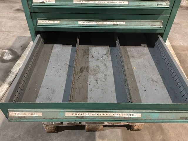 Lista industriële metalen ladekast - afbeelding 2 van  14