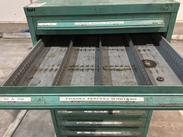 Lista industriële metalen ladekast - afbeelding 12 van  14