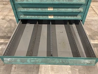 Lista industriële metalen ladekast - afbeelding 3 van  16