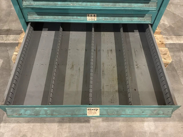 Lista industriële metalen ladekast - afbeelding 6 van  16