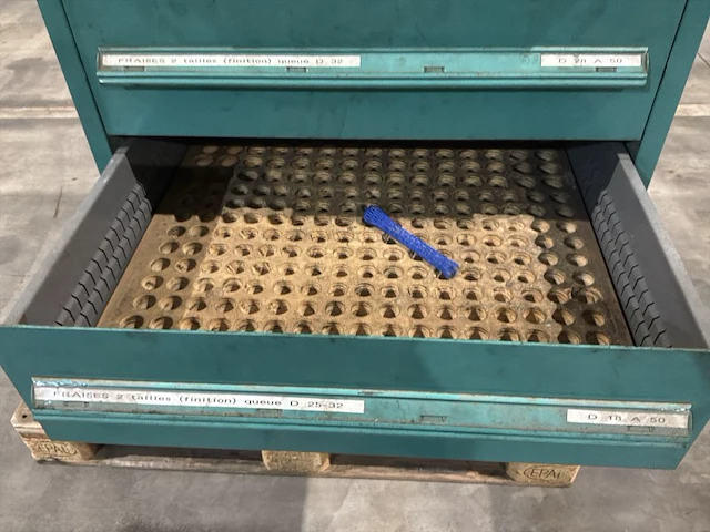 Lista industriële metalen ladekast - afbeelding 7 van  9
