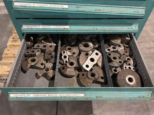Lista industriële metalen ladekast - afbeelding 3 van  12