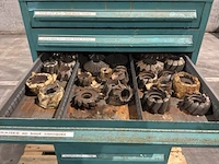 Lista industriële metalen ladekast - afbeelding 10 van  12