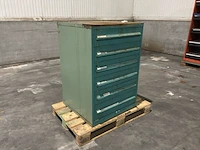 Lista industriële metalen ladekast - afbeelding 3 van  10