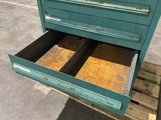 Lista industriële metalen ladekast - afbeelding 9 van  10